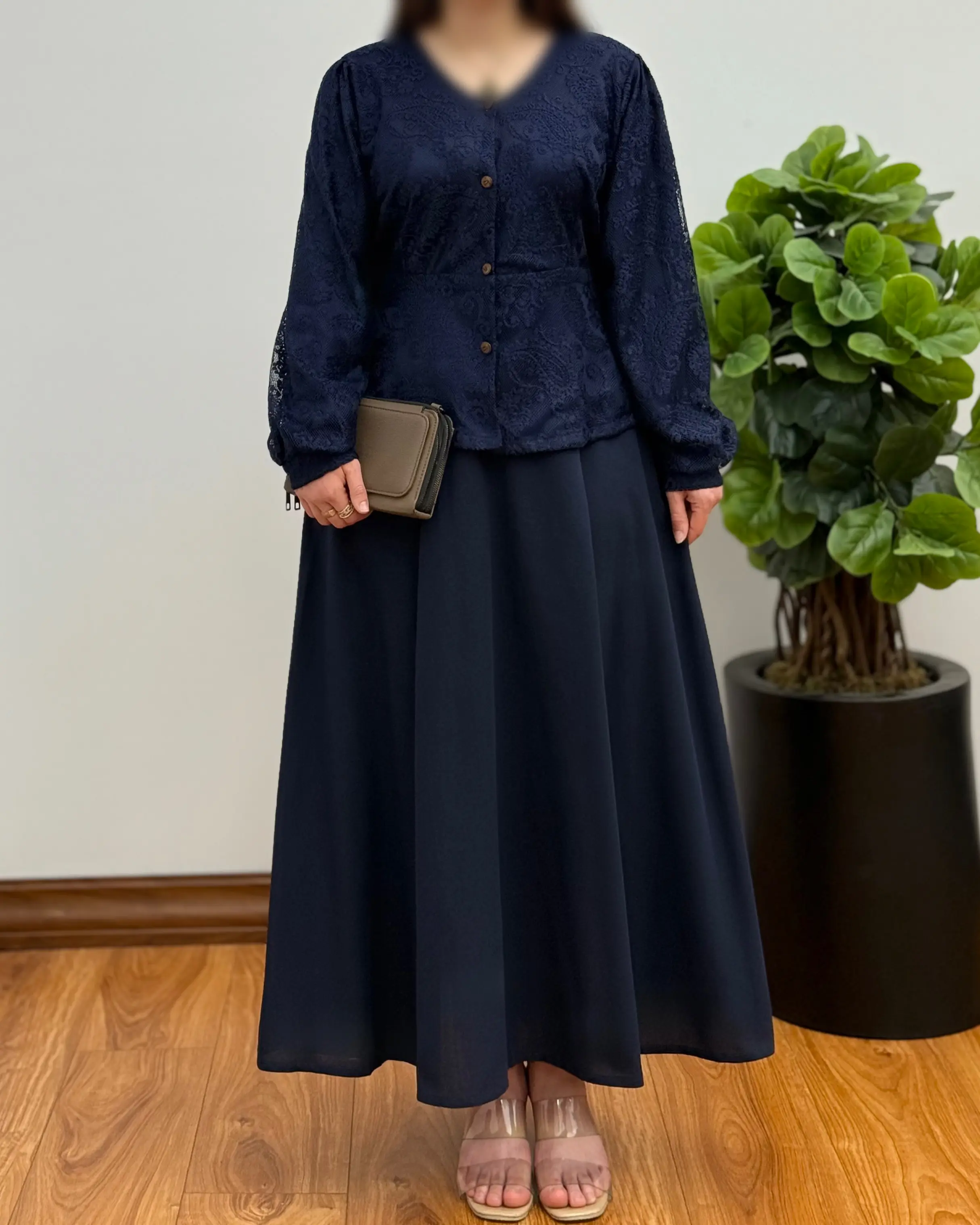 ست شومیز دامن دخترانه دانتل